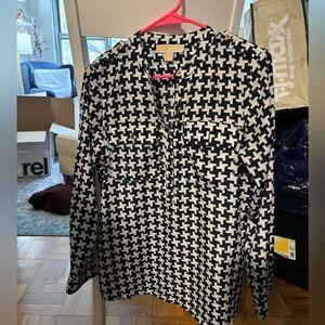 Michael By Michael Kors patterned tunic-style shirt size S